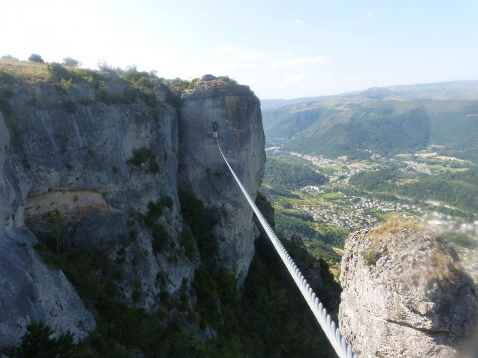 la tyrolienne de la via du Rochefort