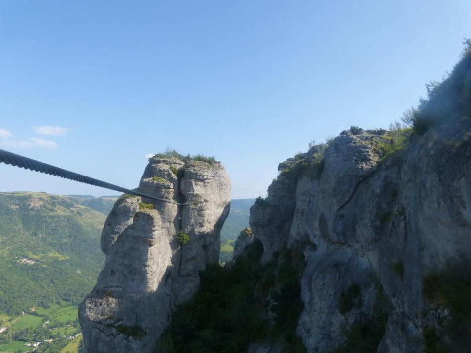 la tyrolienne vue depuis l' arrivée