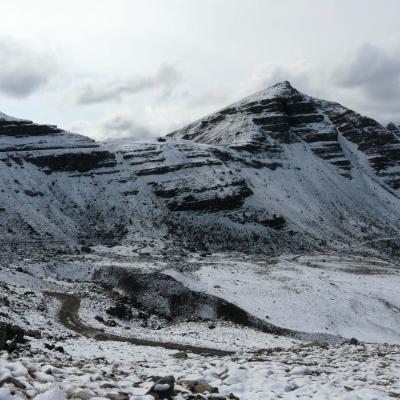 Descente vers la piste/route qui rejoint St Dalmas le Selvage