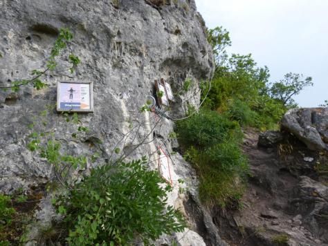 Début de la via du Boffi