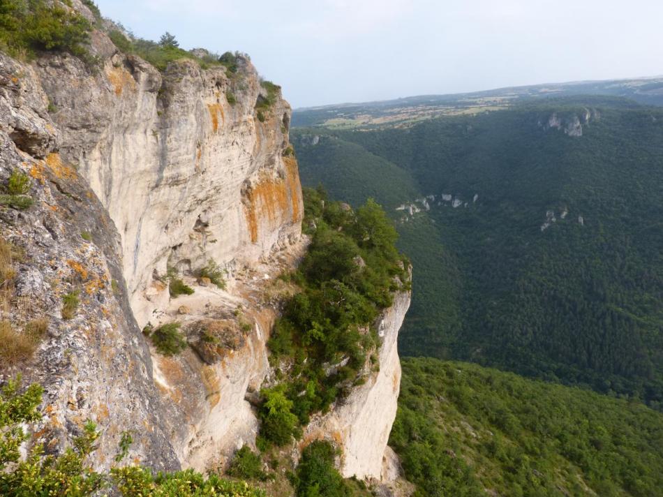 apperçu sur la vire de retour depuis la sortie de la via du Boffi