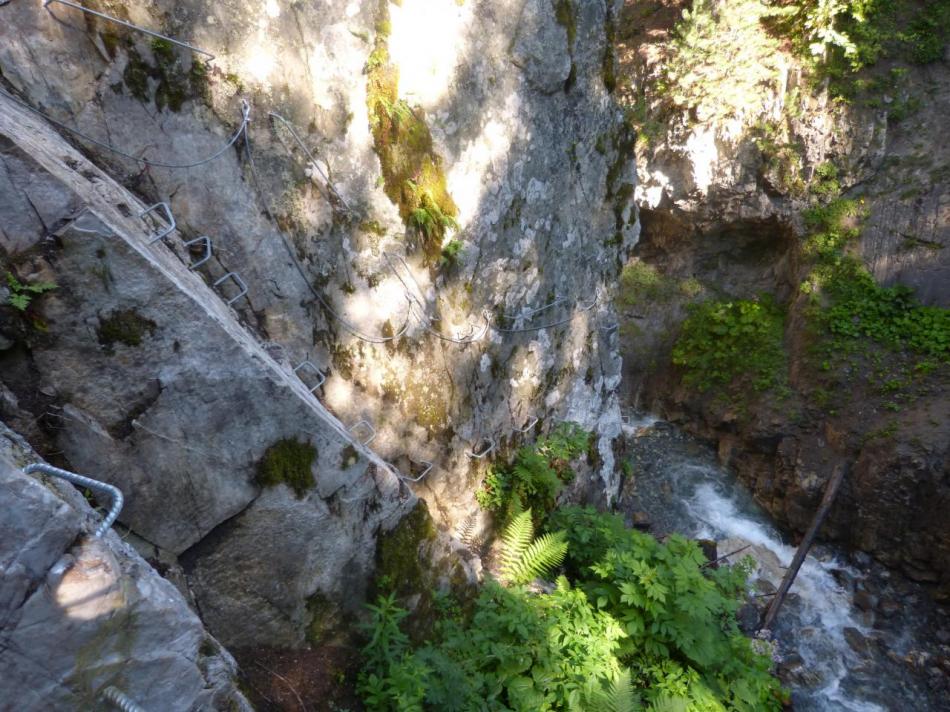 beau parcours dans la fin de la gorge