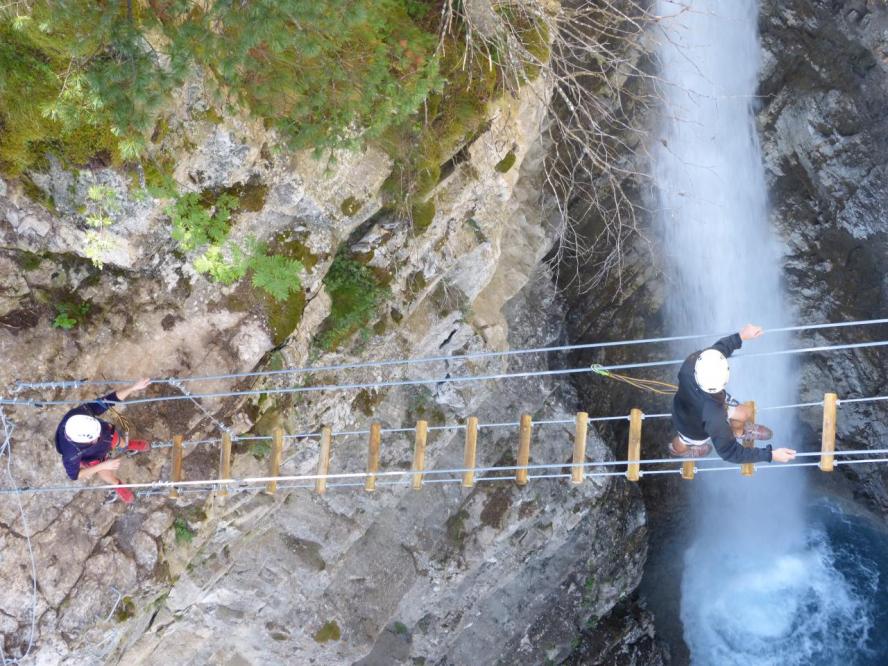 via ferrata du grand vallon à Val Fréjus ... beau passage !