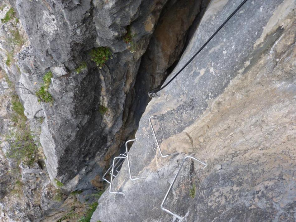 le passage de la grotte à la spalla (Bardonecchia)