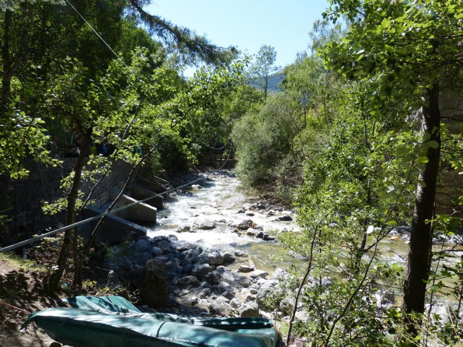 la tyrolienne du fond du parc