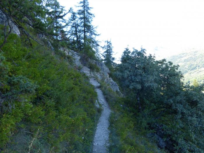 chemin d'accès câblé à la via ferrta du bez