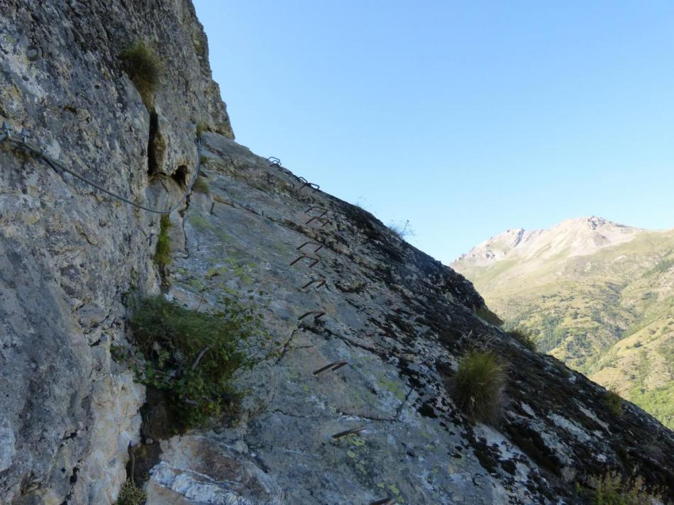 en vue de la sortie sur le plateau
