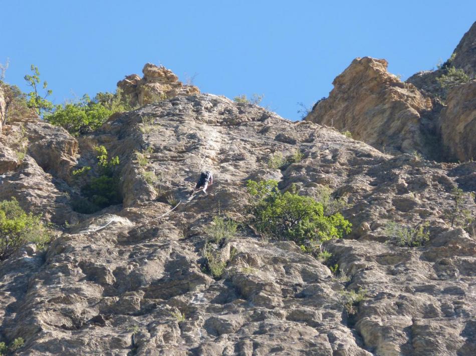 le même passage vu de loin (voie de la Balme aux Vigneaux)