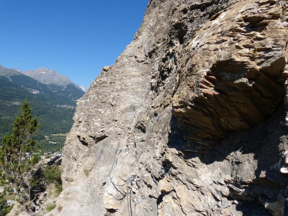 Les Vignaux, la partie verticale après la plate forme