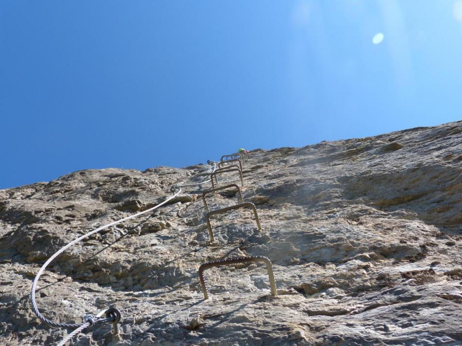 le dernier mur de la voie de la Balme aux Vigneaux