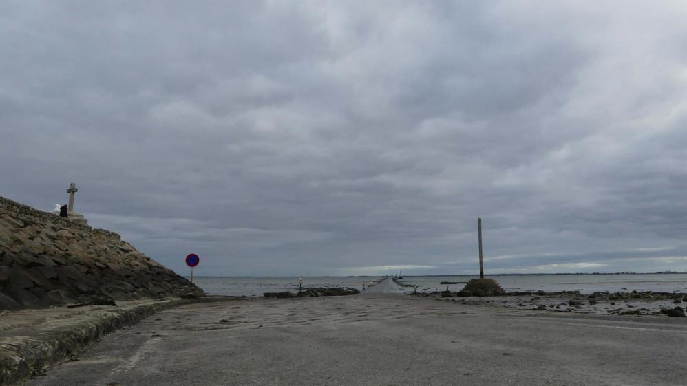 Passage du Gois, côté île, marée descendante