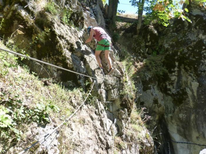 au début de la via de Pelvoux