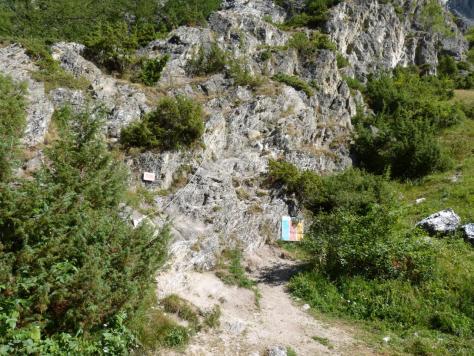 Le départ de la via des Bettières