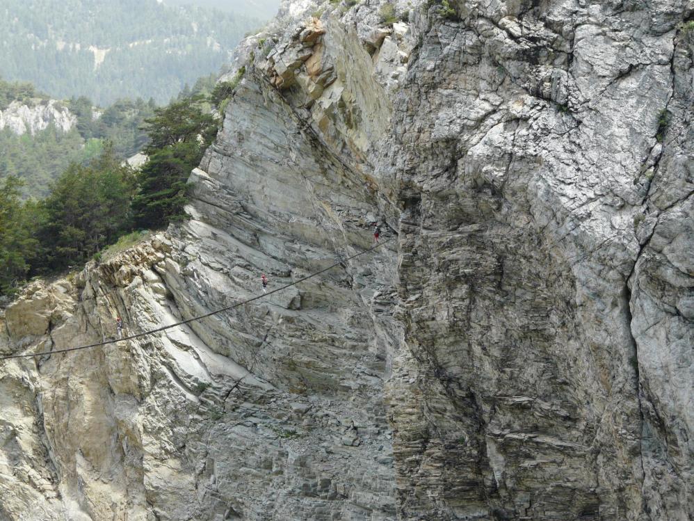 La longue passerelle Melchior à Aussois