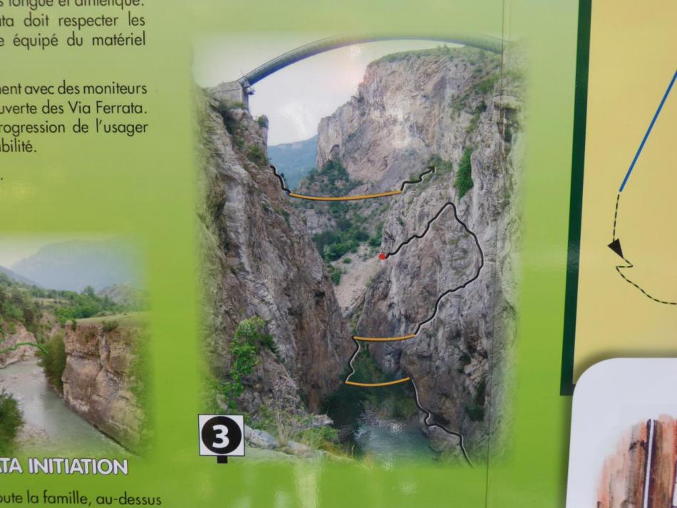 via des gorges de la Durance - parcours noir au départ