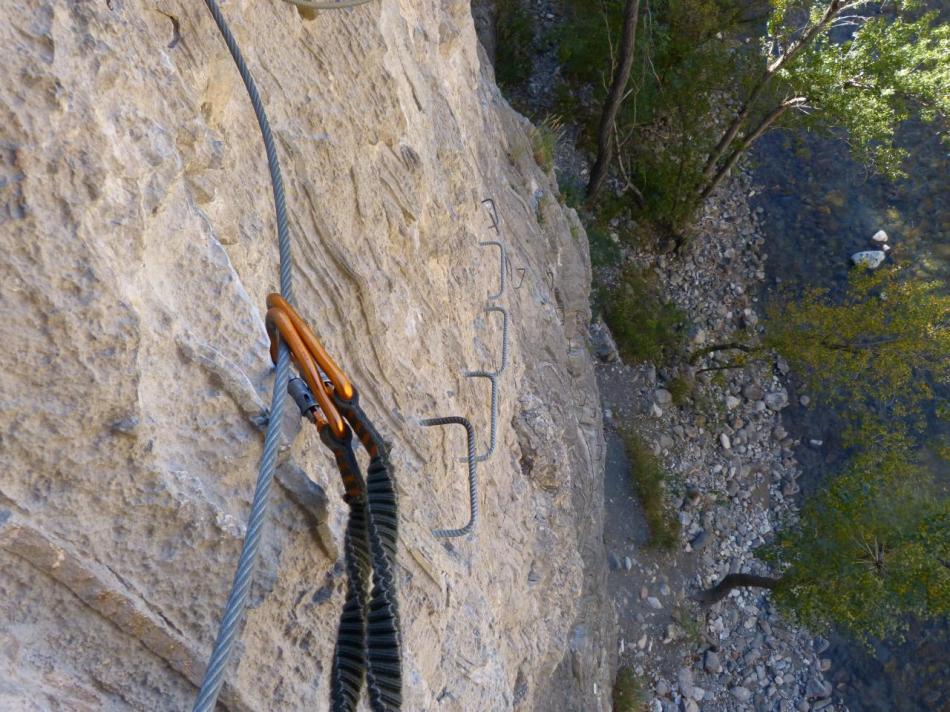 via des gorges de la Durance - parcours rouge