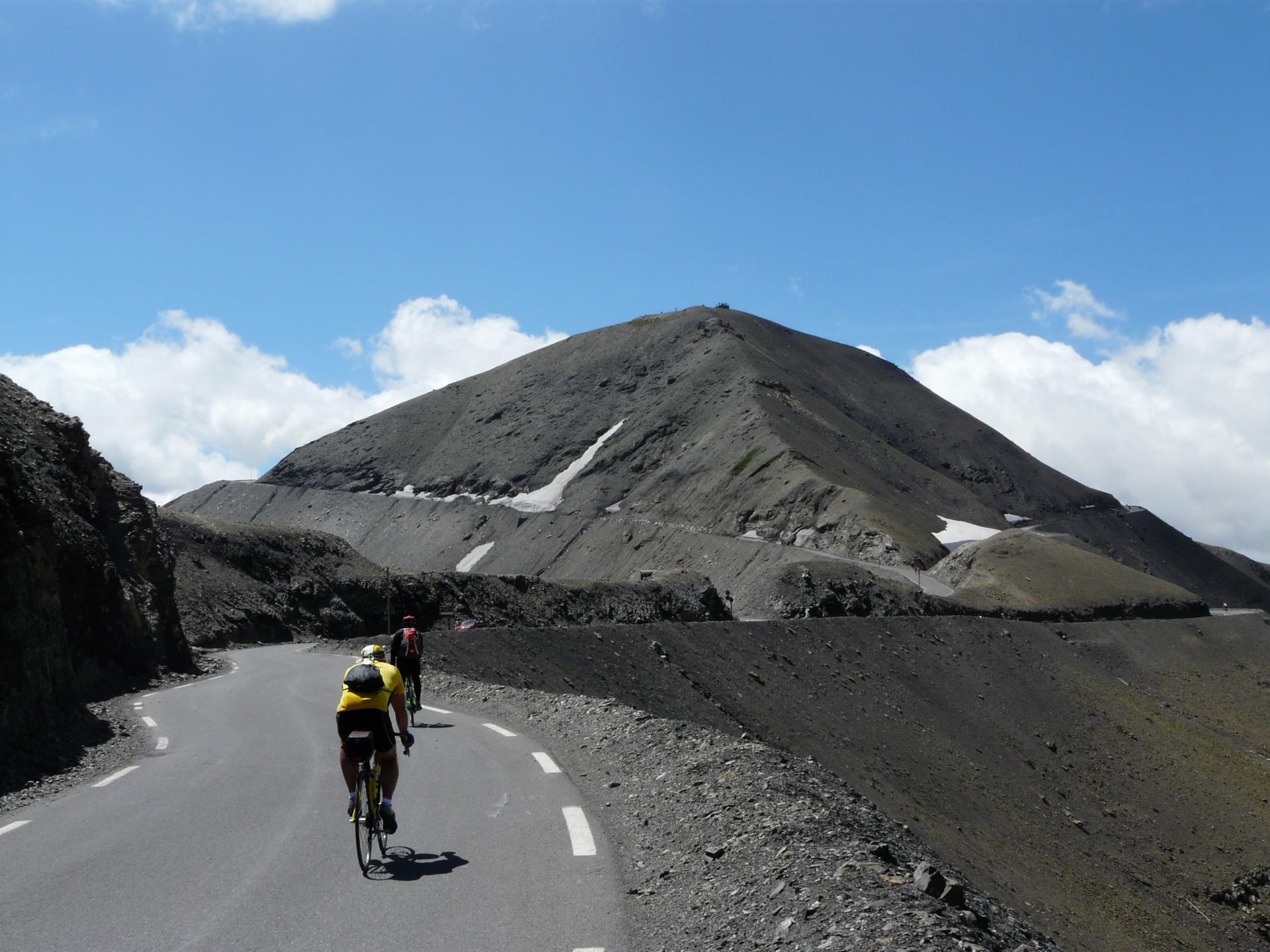 montée finale au col de la Bonette