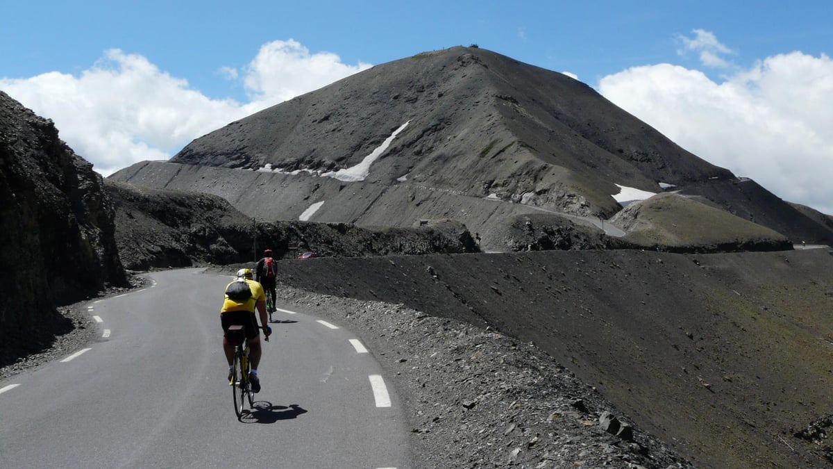 montée finale au col de la Bonette
