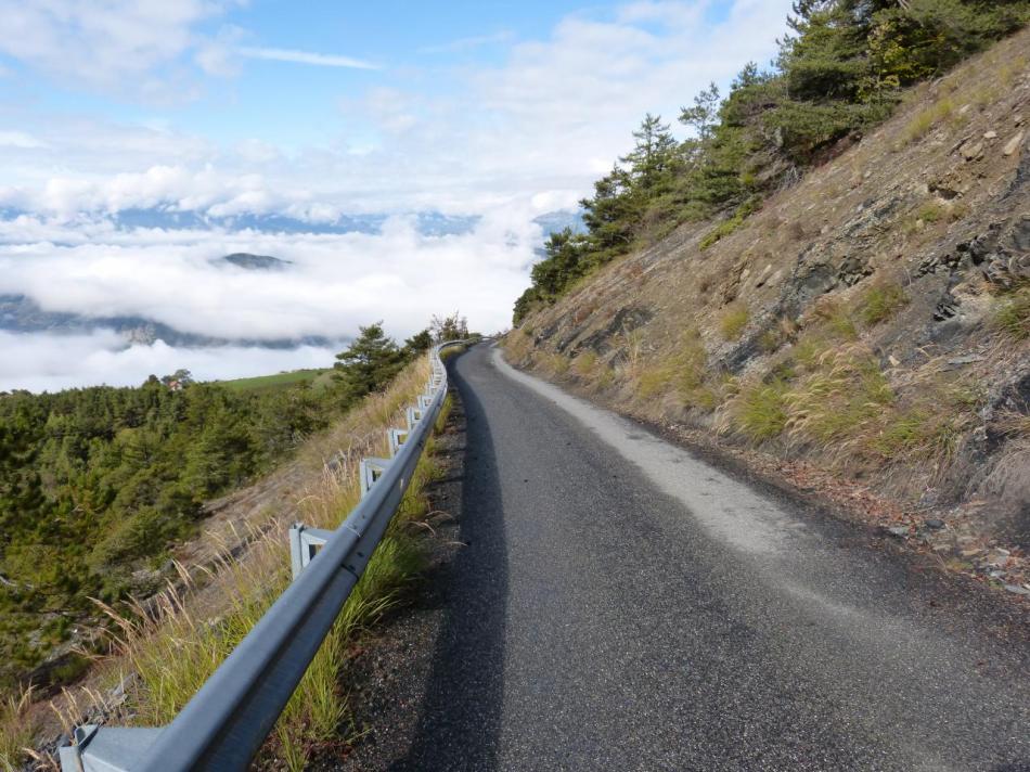 derniers km de la montée du Mont Colombis