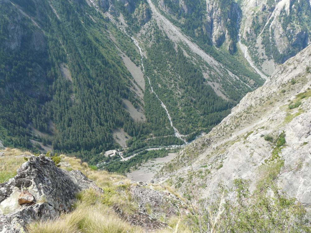 La sortie de la via ferrata des Mines du Grand Clôt