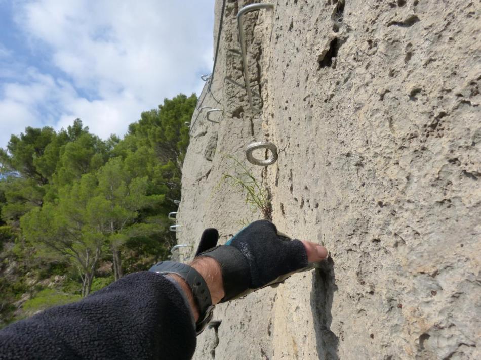 le passage athlétique (option) après le filet (la pitchoune à Buis)