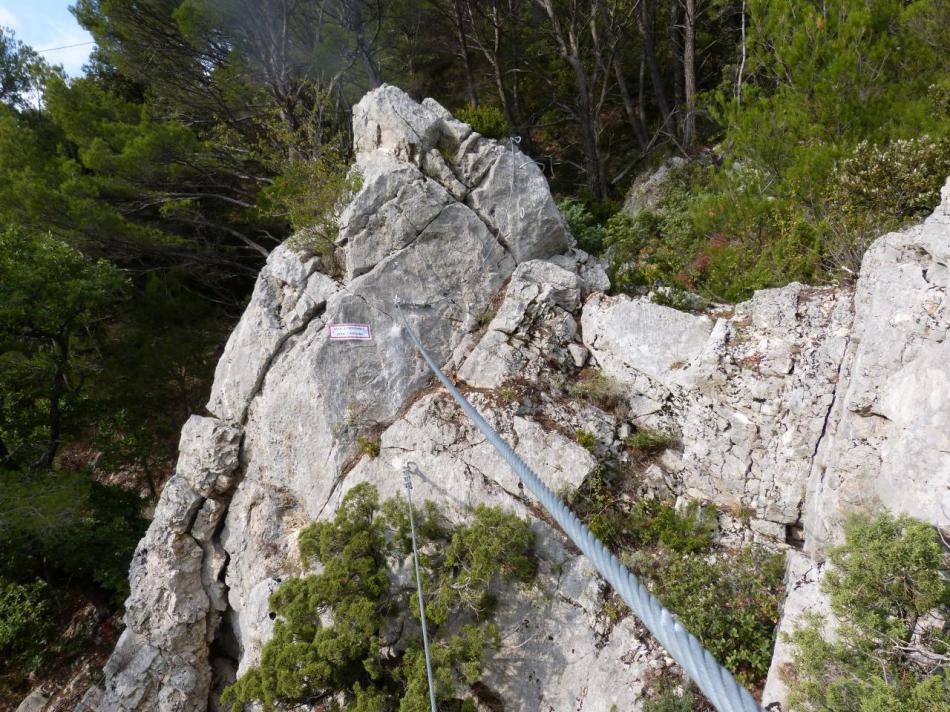 le pont de singe qui suit le passage de la poutre (la pitchoune à Buis)