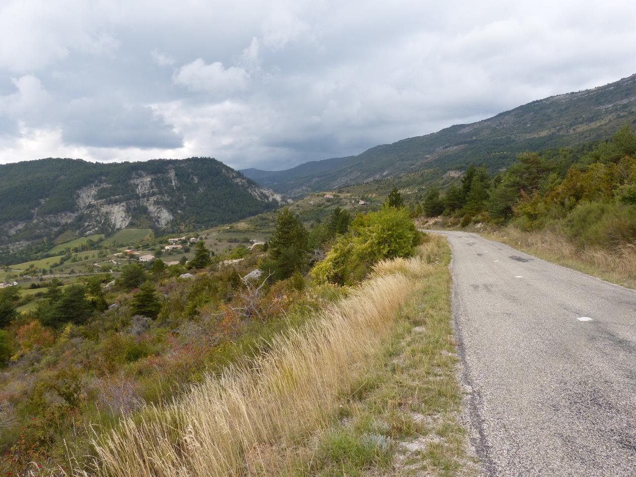 début de la véritable montée du col de Perty