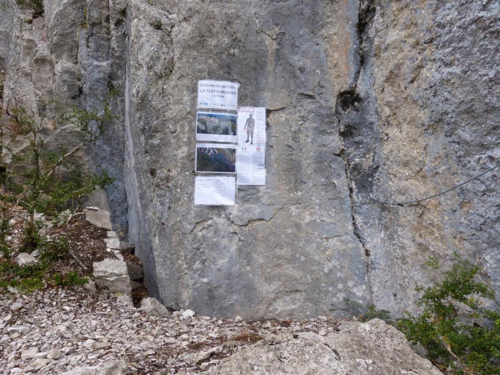 Panneau d' information (provisoire ?) de la Testouriasso