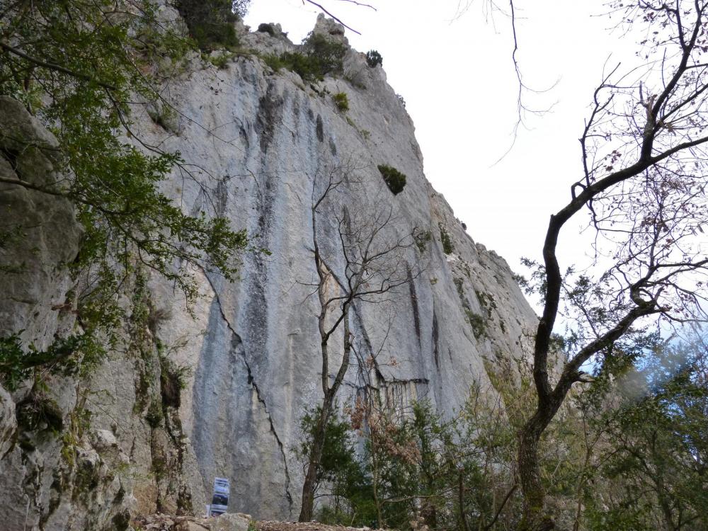 Le site de départ de "la roumpo quièu" à Buis les Baronies