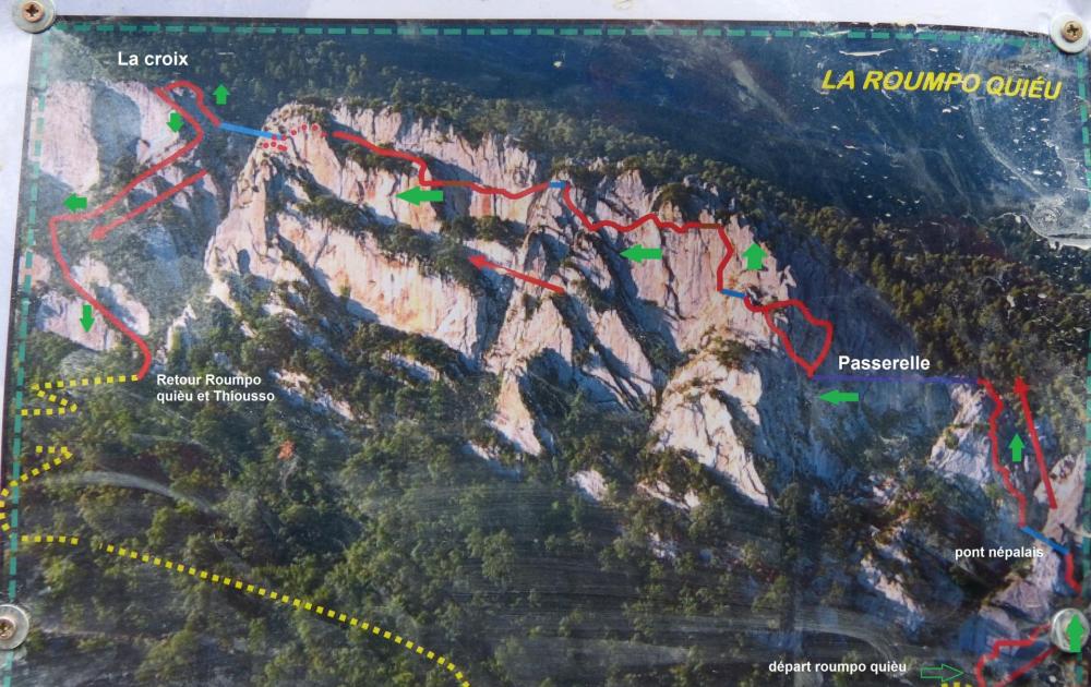 Itineraire de la "roumpo quièu" à Buis les baronies