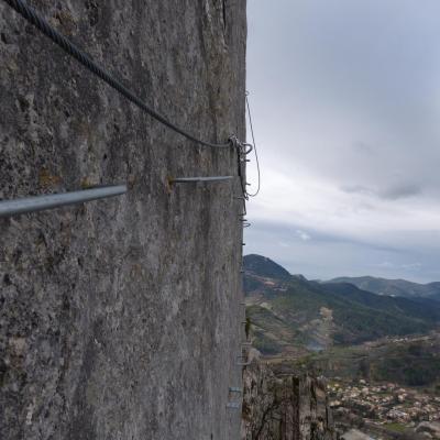 Belle traversée jusque l'angle et remontée verticale ensuite ! (