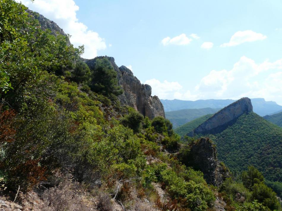 En vue de la via ferrata de Digne