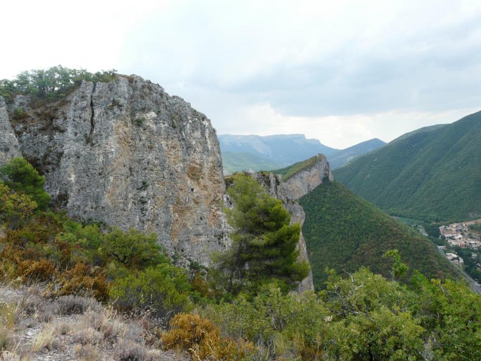 la deuxième partie de la via ferrata du rocher de neuf heures à Digne