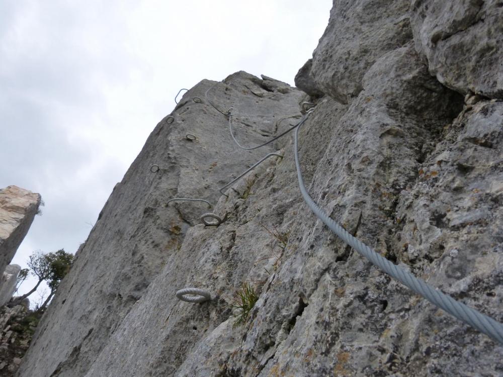 "la Roumpo quièu" dernière verticale avant la croix !