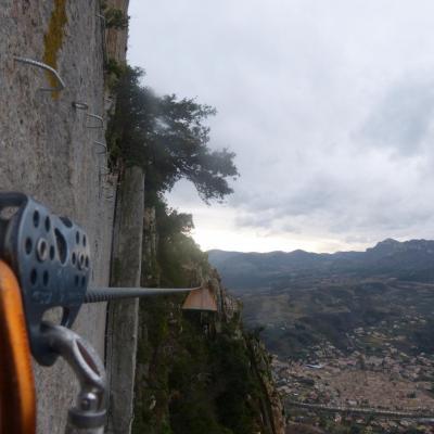 Prêt pour le départ ....Via ferrata à Buis les Baronies la 