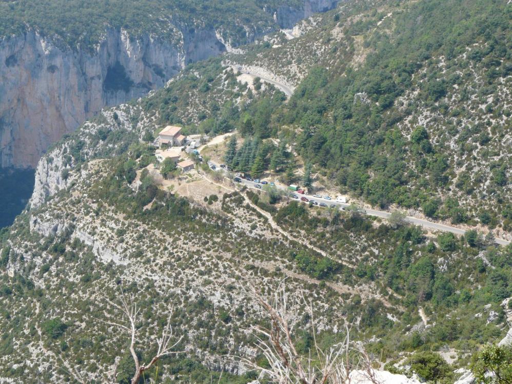 Route des cêtes (Gorges du verdon), le chalet de la Maline