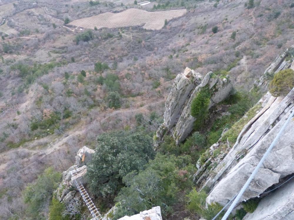 Vue depuis La "Thiousso"  On n' est plus très loin de la sortie ! 