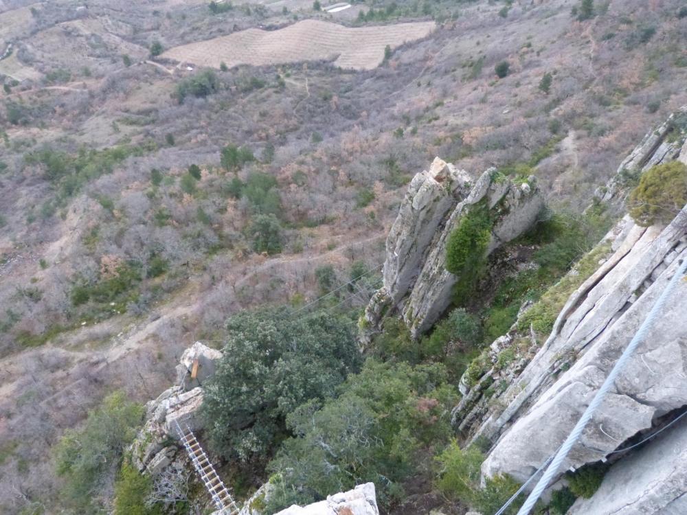 Vue depuis La "Thiousso"  On n' est plus très loin de la sortie ! 