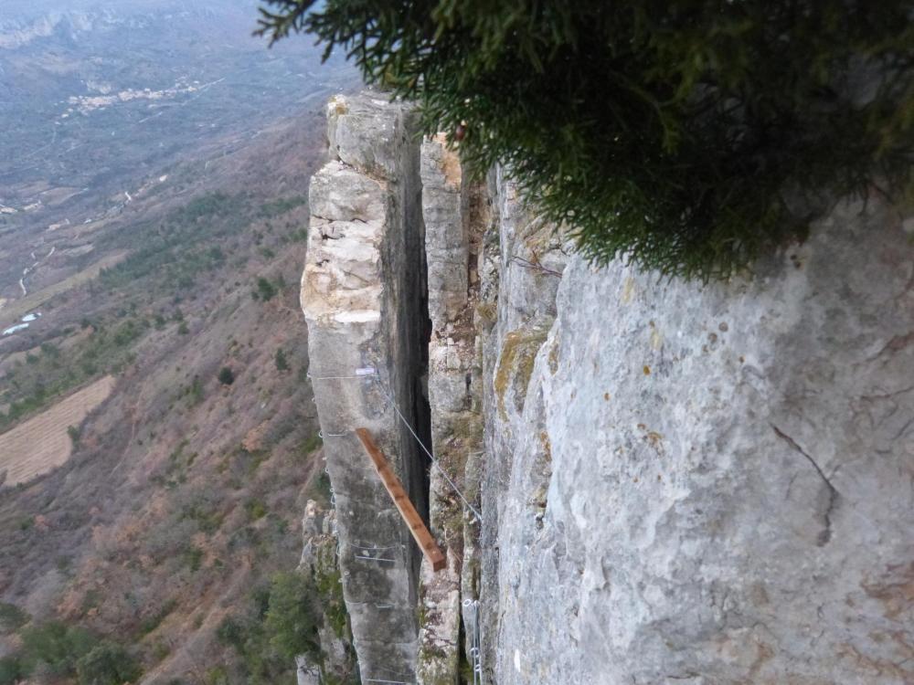 La dernière poutre - Via ferrata à Buis les Baronies la 