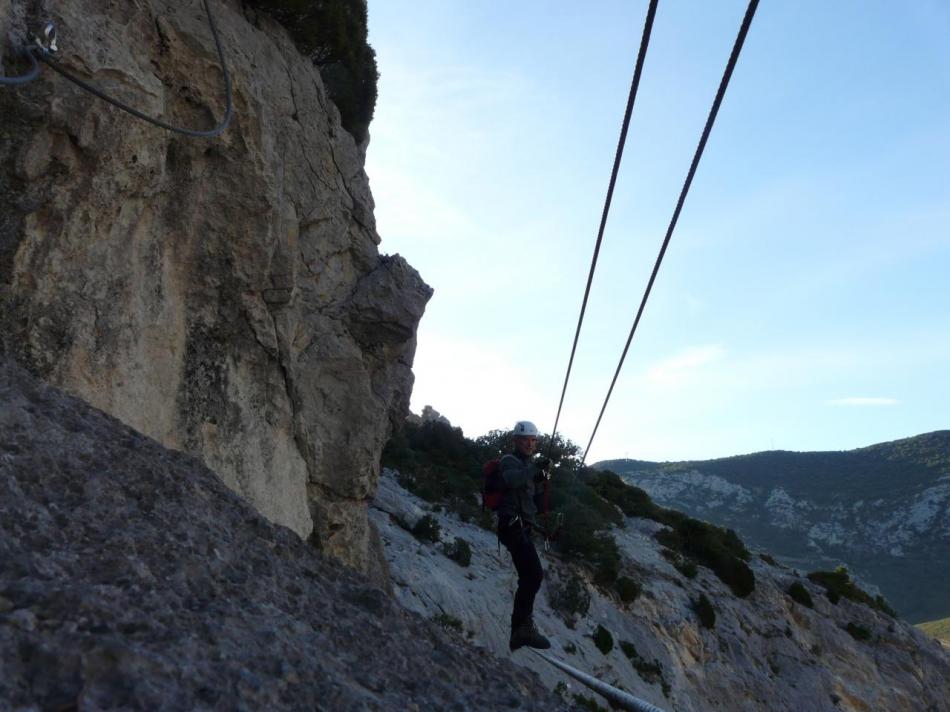 le premier pont de singe de la panoramique à St Paul de Fenouillet