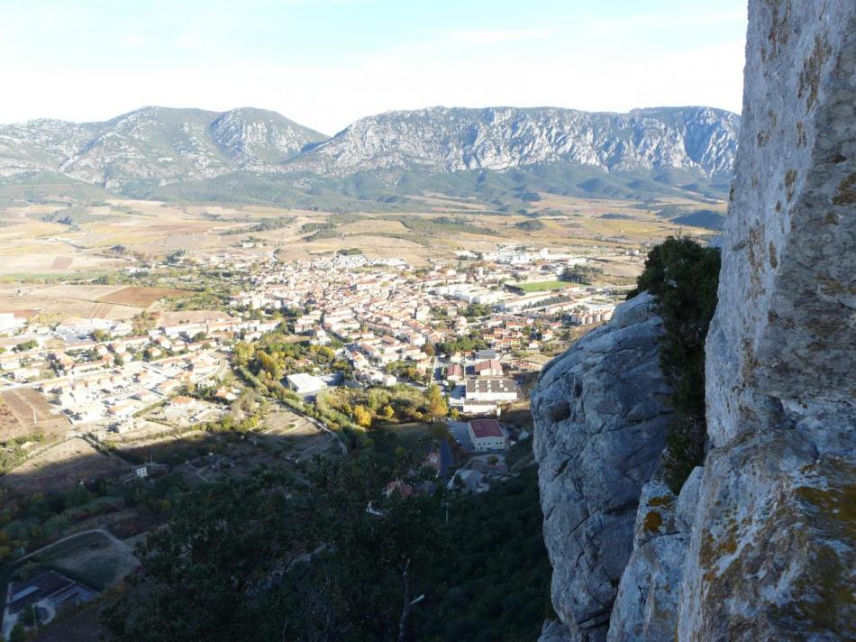 St Paul de fenouillet vue depuis la via Ferrata