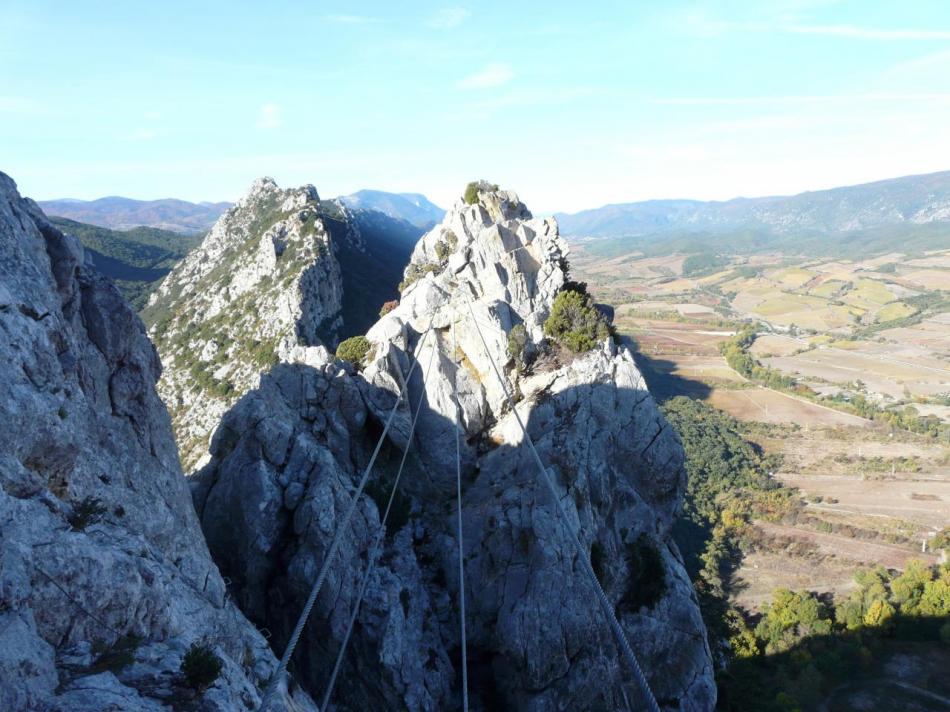 le pont himalayen de la panoralique à St paul de fenouillet