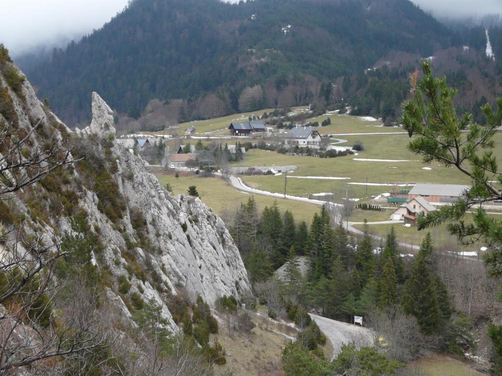 Retour au départ dans la via ferrata de la berche