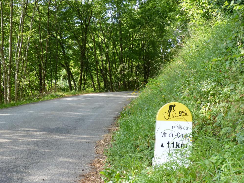 Montée au relais du Chat, 9% en continu, ce n'est pas une légende ! Montée au relais du Chat, 9% en continu, ce n'est pas une légende !