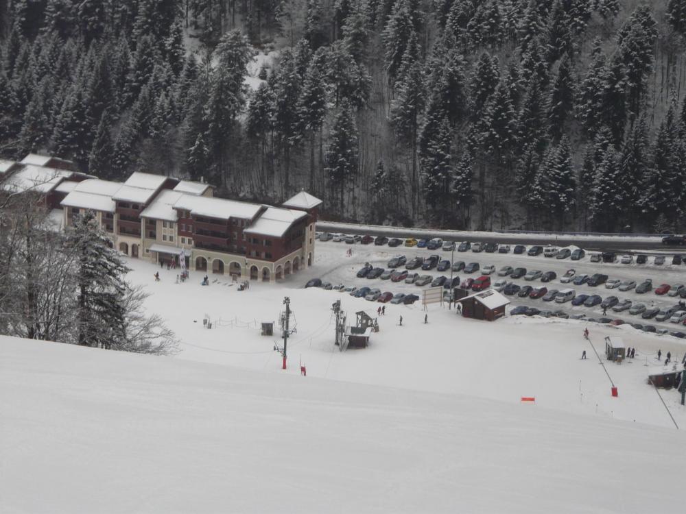 Sur les piste de la Bresse au dessus de la station