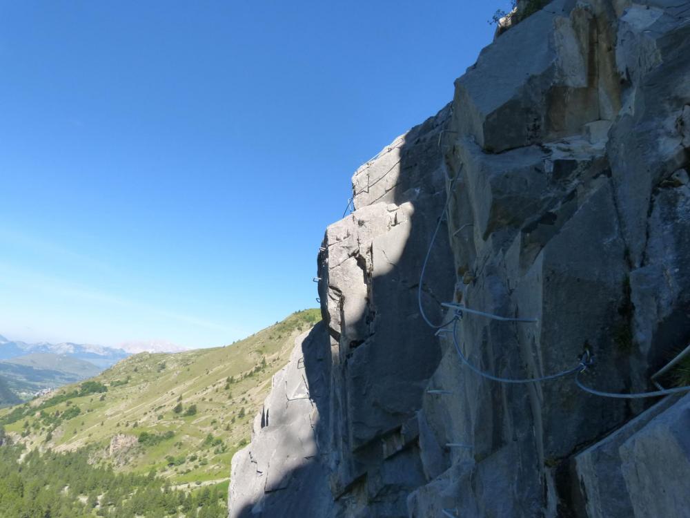 Vue à l' arrière du petit pont de singe (via d' Ancelle)