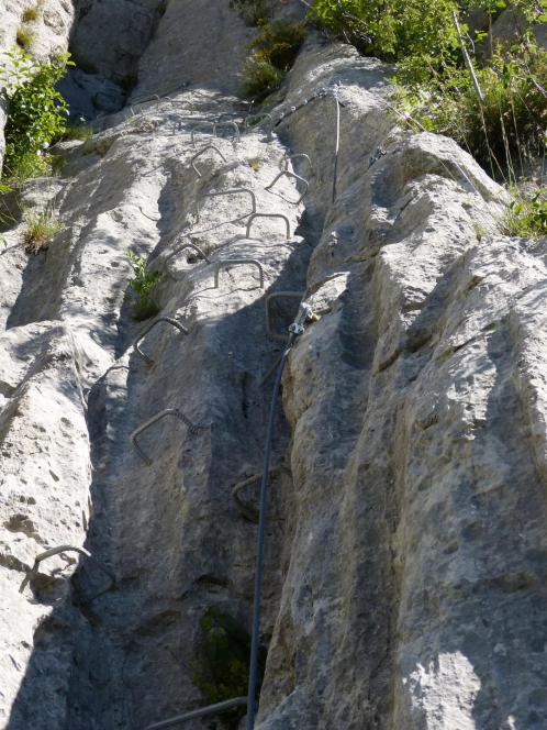 Via ferrata de Céüze : le départ