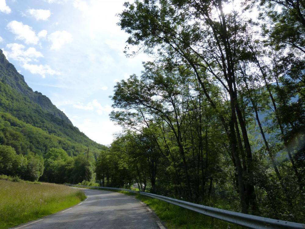 Au départ la montée est plutôt tranquille (St Firmin-Gioberney)