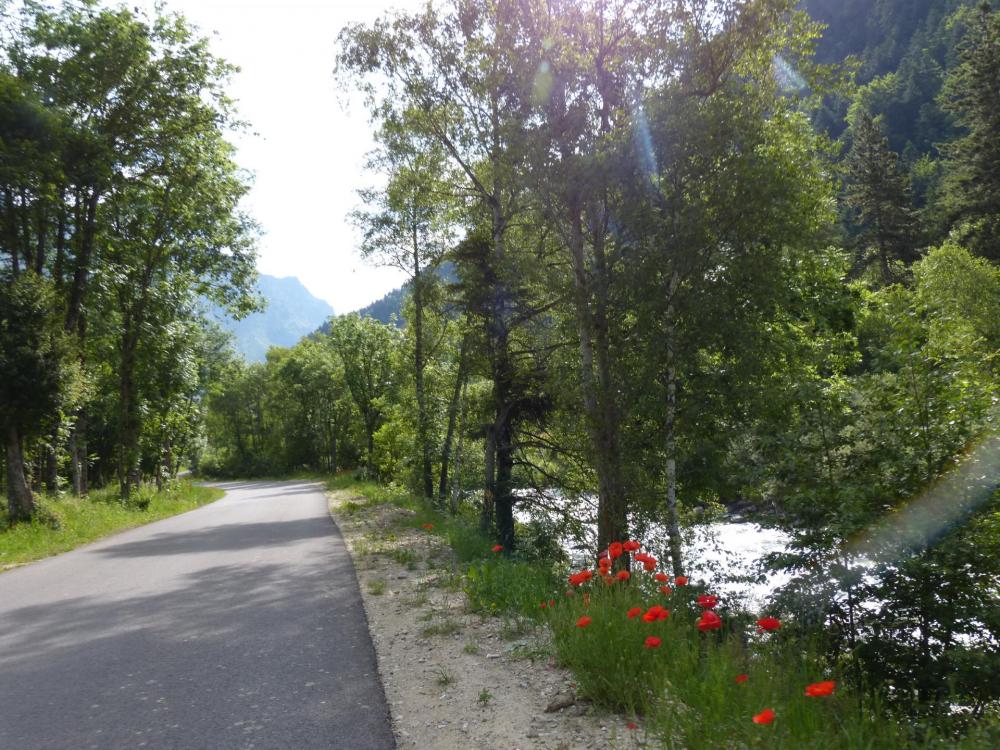 la route longe la séveraisse