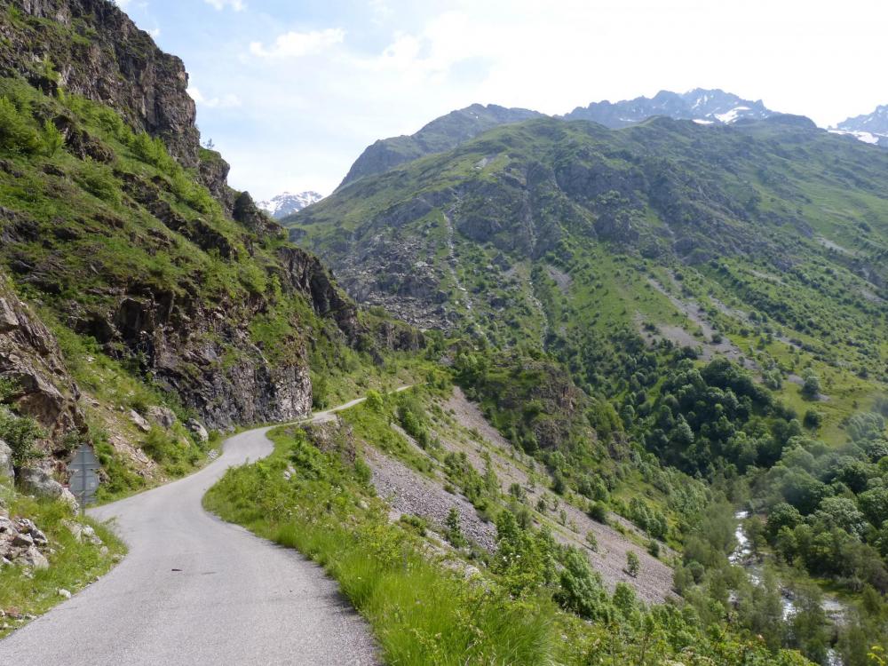 la montée du Gioberney à vélo